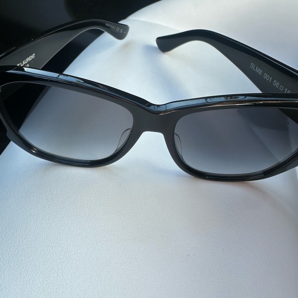 Saint Laurent Glossy Black Sunglasses - Picture 4 of 9